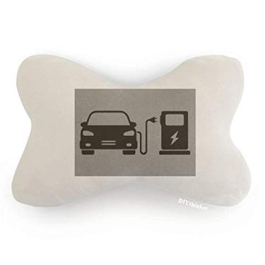 Imagem de DIYthinker Almofada para apoio de cabeça Black Charing Energy Vehicles Protect Environment Car Trim, decoração de pescoço