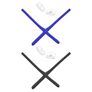 Imagem de Mryok — Protetor nasal de substituição para óculos de sol Oakley Keel Blade – Opções, Blue & Black, One Size