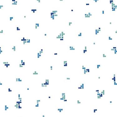 Imagem de Papel De Parede Infantil Brincar 3634 Vinílico Geometrico Azul Verde