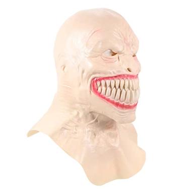 Imagem de Toyvian máscara de dia das bruxas do diabo máscara assustadora de festa de halloween mascarar máscara de pessoa má máscara de diabo de látex respirável adereços emulsão