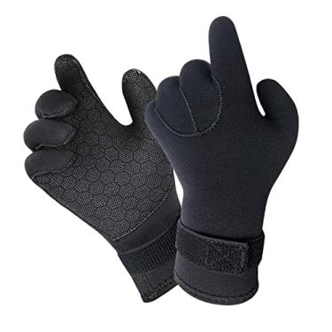 Imagem de Amagogo de mergulho de neoprene, de mergulho de cinco dedos, de inverno de roupa de mergulho, térmicas antiderrapantes, de, 5mm S