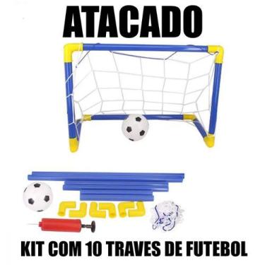 Imagem de Kit Com 10 Traves Chute A Gol Com Bola Golzinho Infantil - Elite - Eli
