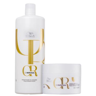 Imagem de Kit Wella Professionals Oil Reflections Mask Duo Salon (2 Produtos)