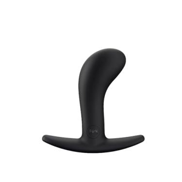 Imagem de Bootie - Plug Anal de Silicone Aveludado - Fun Factory, Preto, 9.3 cm