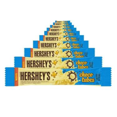 Imagem de Chocolate Hersheys 10 Und 25G Chocotubes Cookies N Creme