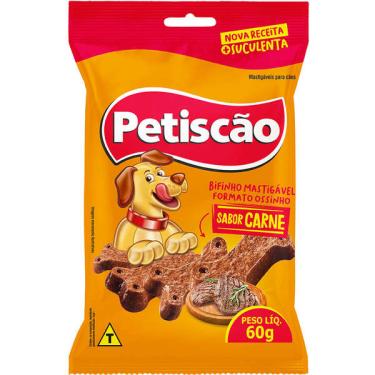 Imagem de Bifinho Petiscão para Cães Adultos Sabor Carne - 60g