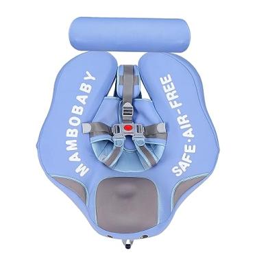 Imagem de HUIOP Boia infantil não inflável para bebês, anel de natação deitado para piscina, treinador de natação com cauda flutuante para bebês de 3 a 24 meses