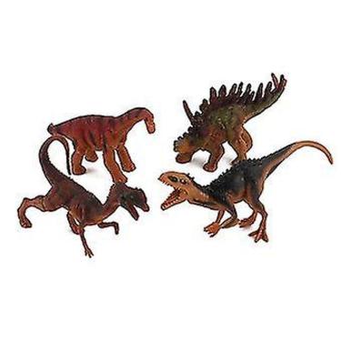 Imagem de 4pcs estatueta de dinossauro requintado vívido sintético pvc dinosau