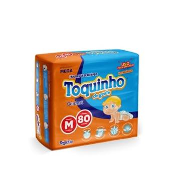 Imagem de Fralda Toquinho de Gente M com 80 unidades