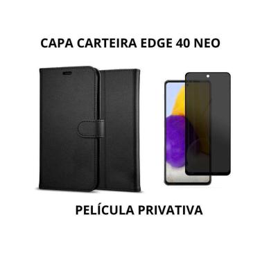 Imagem de Capa Carteira Moto Edge 40 Neo + Película Preto