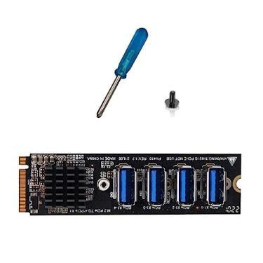 Imagem de Placa de expansão de supervelocidade M.2 para PCIE USB 3.0 PCIE de 4 portas para PCs desktop Windows 11, 10, 8.x, 7, Vista, XP