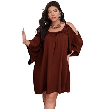 Vestido casual curto plus size: Encontre Promoções e o Menor Preço No Zoom