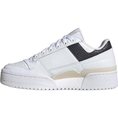 Imagem de adidas Tênis feminino Forum Bold, Branco nuvem, branco/alumínio, 10
