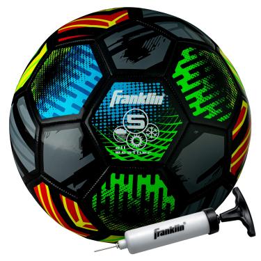 Imagem de Franklin Sports Bola de futebol mística – Bola de futebol tamanho oficial 5 – capa macia – bola de futebol de tamanho e peso oficial – bomba de ar incluída