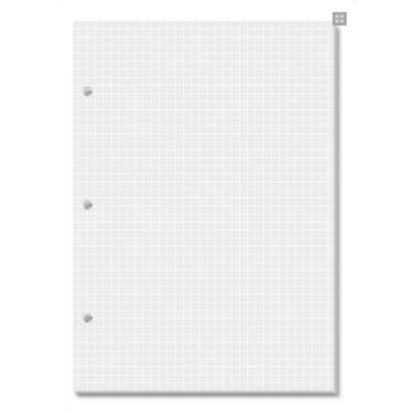 Imagem de Refil quadriculado branco caderno argolado 50 fls. fina ideia 4702