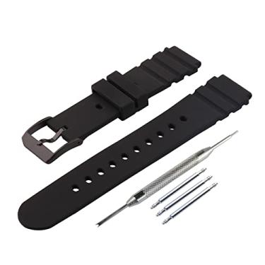Imagem de JETHENG Pulseira de relógio de substituição de borracha adequada para Luminox DPB 3000 3100 3200 3400 3600 série 3900 pulseira de relógio de silicone para homens e mulheres, preta