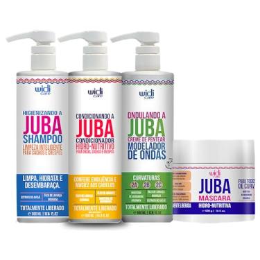 Imagem de Kit Juba Widi Care Shampoo, Condicionador, Ondulando e Máscara