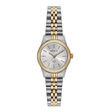 Imagem de Relógio Seculus Feminino Ref: 44193lpsvba2 Clássico Aço Bicolor