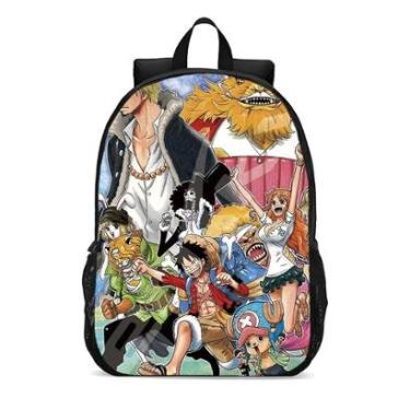 Imagem de Mochila Escolar Infanto Juvenil Anime Piratas One Piece Novidades 0396-Unissex