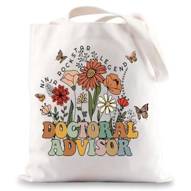 Imagem de JNIAP Doctoral Advisor Tote Bag PHD Advisor Gifts Professor Dissertation Advisor Gifts Doctoral Advisor Gift, Doctoral Advisor Tb, Large