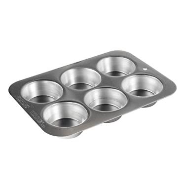 Imagem de Nordic Ware Forma compacta para muffin Naturals – Alumínio natural não revestido, seguro para torradeira e grelha