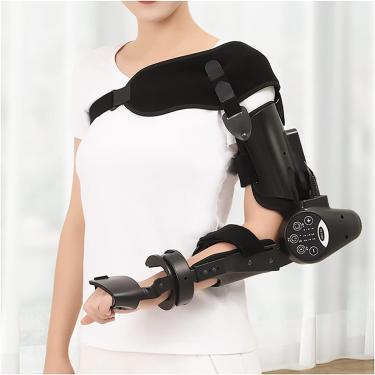 Imagem de Cinta de cotovelo, dispositivo de treinamento de flexão e extensão de braço, equipamento de treinamento de reabilitação, tala ajustável e alça de ombro, para hemiplegia de acidente vascular