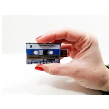 Imagem de Pendrive Formato Fita Cassete De 8 Gb - Pronta