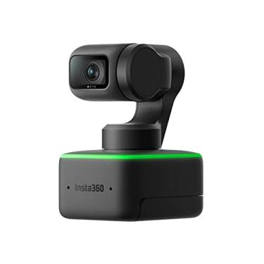 Imagem de Webcam Insta360 Link para laptop - PTZ 4K com sensor de 1,27 cm, rastreamento por IA, controle por gestos, HDR, microfones com cancelamento de ruído, modos especializados, videochamadas, transmissões