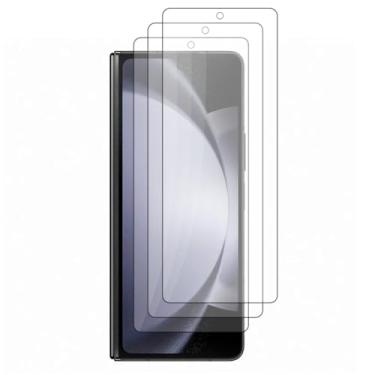 Imagem de Kit Com 3x Películas de Vidro 3D 9D Compatível Sansung Galaxy Z FOLD 5