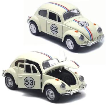 Imagem de Brinquedo Carrinho Corrida Herbie de Ferro 1:32 Fricção Abre Capô Portas