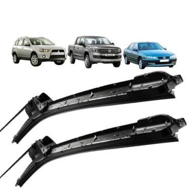 Imagem de Par Palheta Aerofit Bosch AF-26+AF-26 Peugeot 406 1999 A 2004, DIANTEI