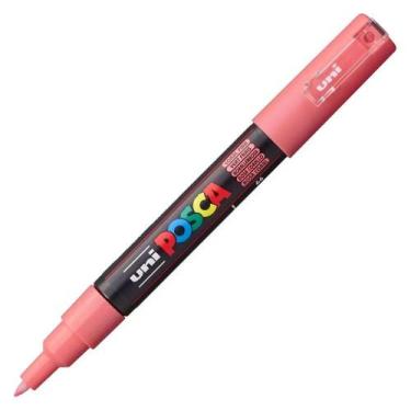 Imagem de Caneta Uni Posca Pc 1m Rosa Coral Uniball