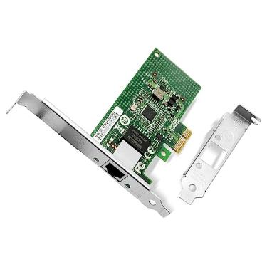 Imagem de HUNTION Placa de rede Gigabit, adaptador Ethernet de cobre RJ45 de portas únicas 10/100/1000Mbps, com chipset Intel I210, PCI-Express X1, compatível com Windows Server/Freebsd/VMware