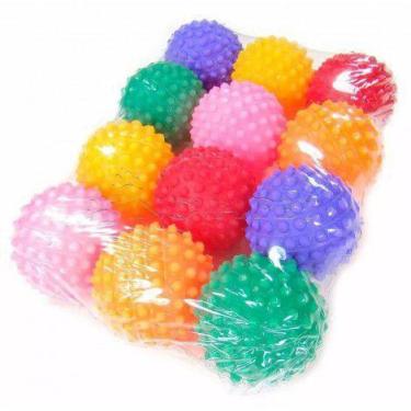 Imagem de Bola Cravo Exercitadora Fisioterapia Bolinha Mão - 12 pçs - J. PET