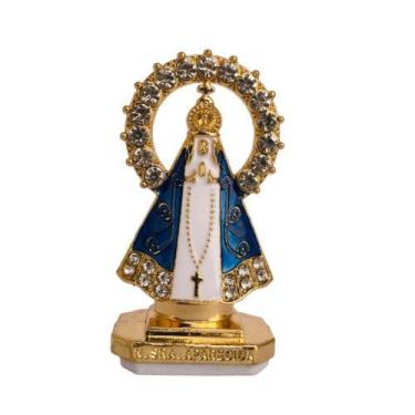 Imagem de Nossa Senhora Aparecida P/ Painel Carro Dupla Face enfeite - FS SHOP