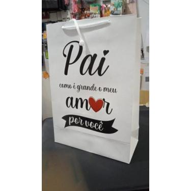Imagem de Sacola presente 16cm x 7cm x 22cm - SC, Pai