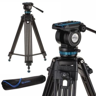Imagem de Tripé Hidráulico De Vídeo Profissional Benro Kh25pc 6.8kg Ajuste De Ar