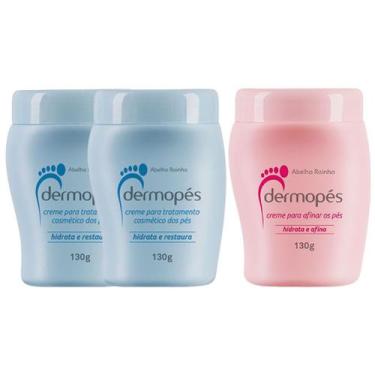 Imagem de Kit Cuidados para os Pés Dermopés: 2 Dermopés Creme Para Tratamento + 