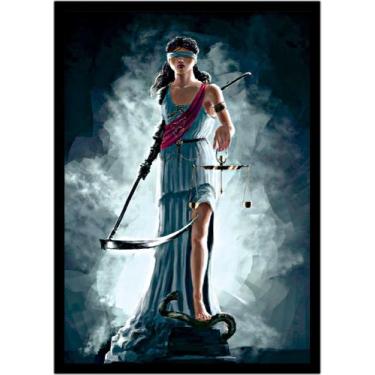 Imagem de Quadro Decorativo Direito Advogados Deusa Têmis Advocacia Justiça Sala