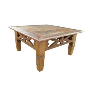 Imagem de Mesa De Centro Mondo Em Madeira De Demolição - Cód 350 - Barrocarte