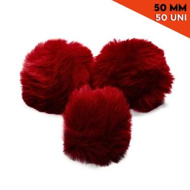 Imagem de Pompom - Pelúcia 50 Mm - 50 Unidades - Vinho Claro - Nº: 520 - Nybc