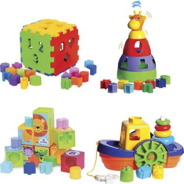 Imagem de Kit de Atividades para Bebê de 1 ano - Mercotoys