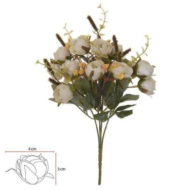 Imagem de BUQUE CAMELIA X13 (CREME OUTONO) 31cm - Flor Arte