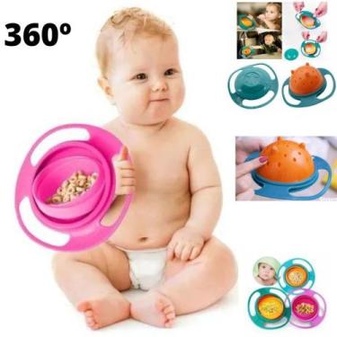 Imagem de Prato Mágico Infantil Criança Bebê Não Derrama 360º Pratinho - art bab
