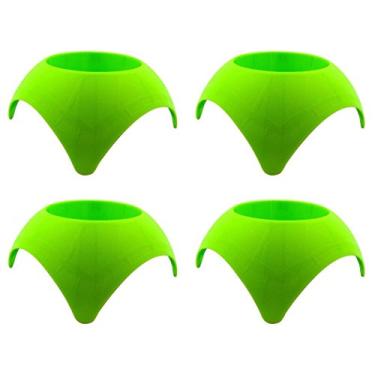 Imagem de Porta-copos para copo de descanso de tartaruga com acessórios para férias na praia, pacote com 4, Lime Green, 1