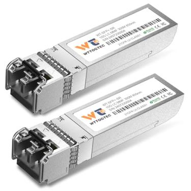 Imagem de WTTOGTEC Transceptor 10GBase-SR SFP+ LC, módulo SFP multimodo 10G 850nm, até 300 metros, para Cisco SFP-10G-SR, Meraki MA-SFP-10GB-SR, Ubiquiti UniFi UF-MM-10G, Fortinet, TP-Link e mais