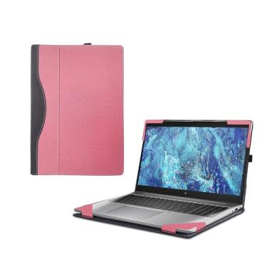Imagem de Capa de laptop para HP ZBook Firefly 16 G9 /ZBook Firefly G10|ZBook Firefly G11 40.6 cm Mobile Workstation Notebook Sleeve Computer Bag Protective PU Leather Shell (rosa)