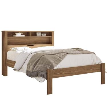 Imagem de Cama de Casal Madeira com Baú Invicta Santos Andirá Jatobá