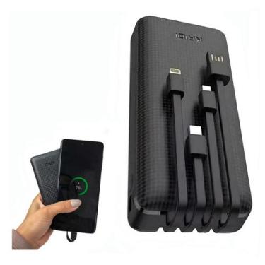Imagem de Carregador Portátil Kaidi KD-955 20000 mAh Power Bank 4 cabos Rápido