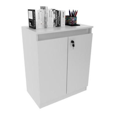 Imagem de Balcão Escritório com Chave Multimóveis VCR25046, Branco